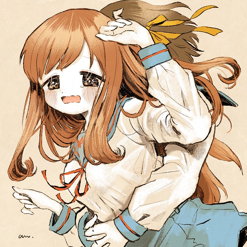 suzumiya haruhi and asahina mikuru (suzumiya haruhi no yuuutsu) drawn by ancoromochico
