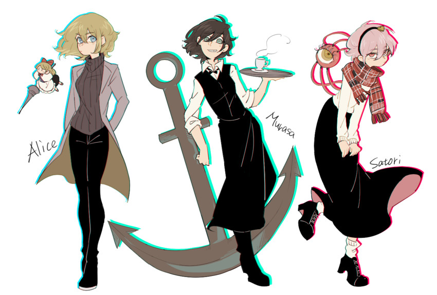 alice margatroid, komeiji satori, shanghai doll, and murasa minamitsu (touhou) drawn by namataro