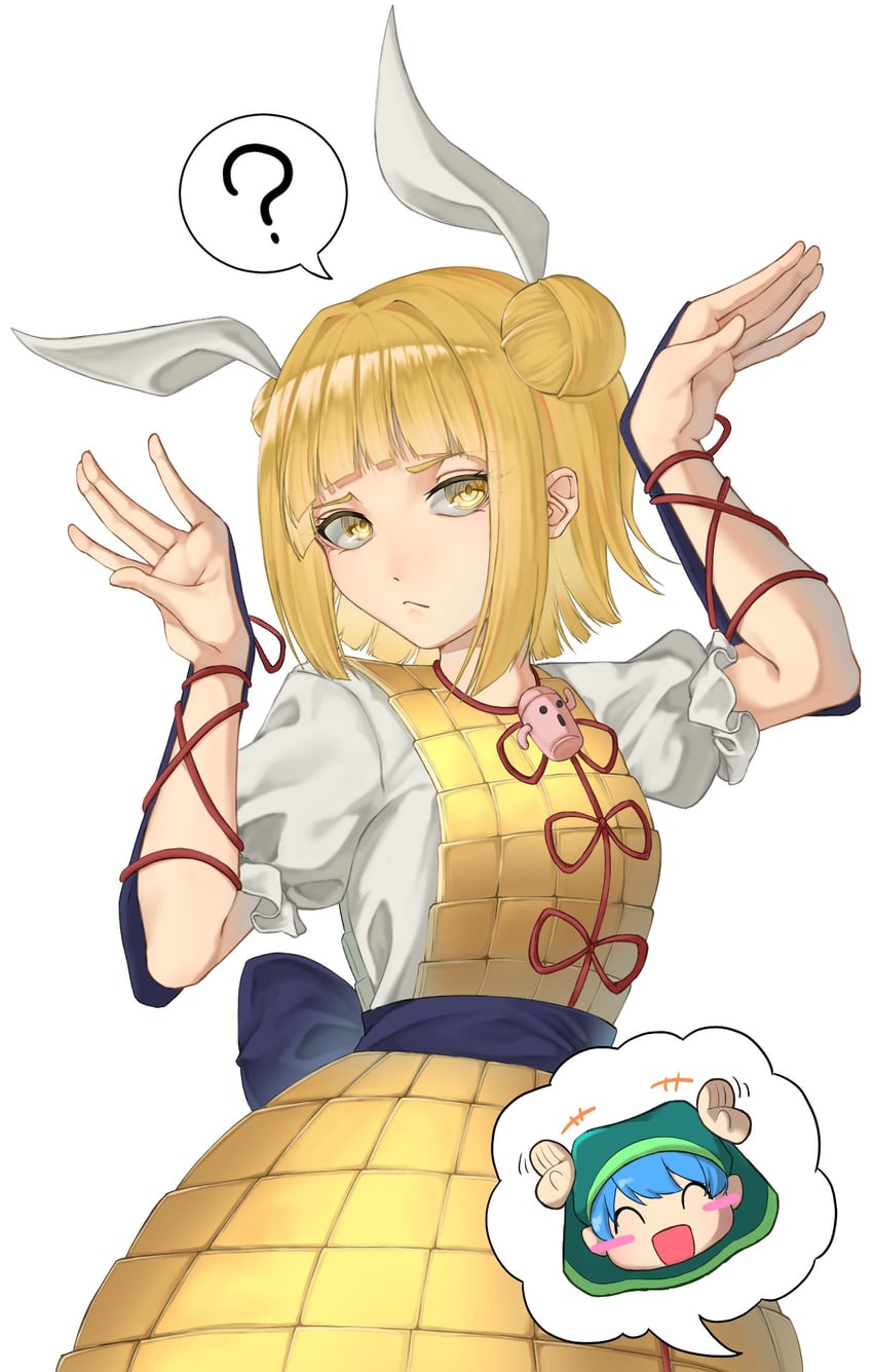 haniyasushin keiki and joutouguu mayumi (touhou) drawn by senri_nibe