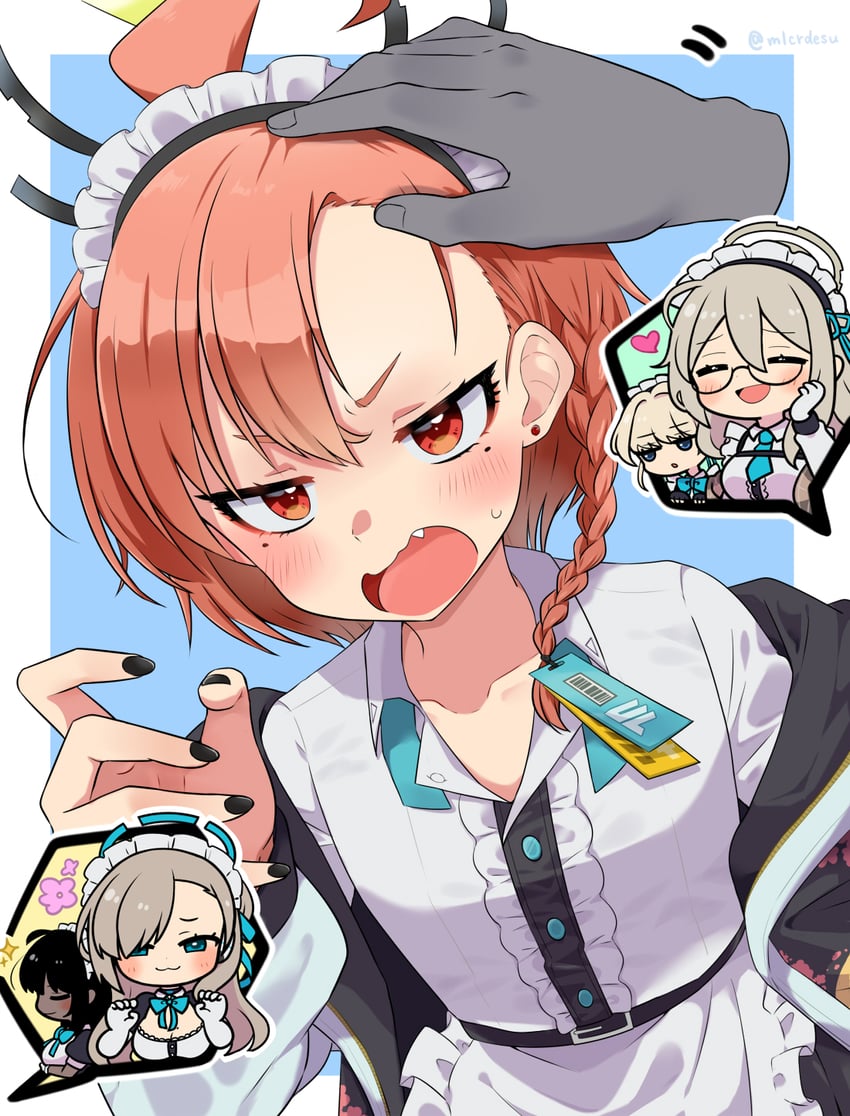 asuna, toki, karin, neru, and akane (blue archive) drawn by merukyara
