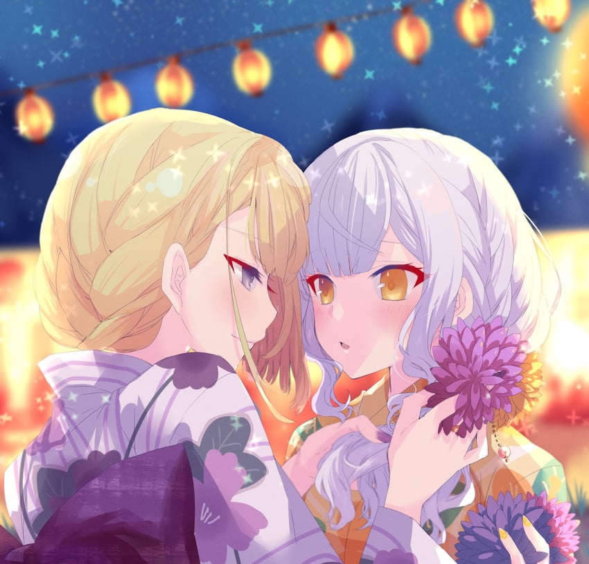 kon kanaho and miyagawa takane (assault lily) drawn by naridon