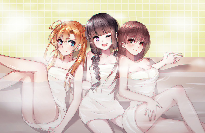 kitakami, ooi, and abukuma (kantai collection) drawn by mallizmora