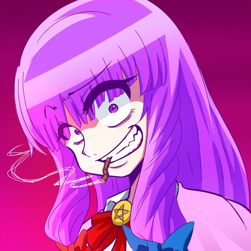 patchouli knowledge and taisa (touhou and 1 more) drawn by youreizou_(lower_than_-273.15c)