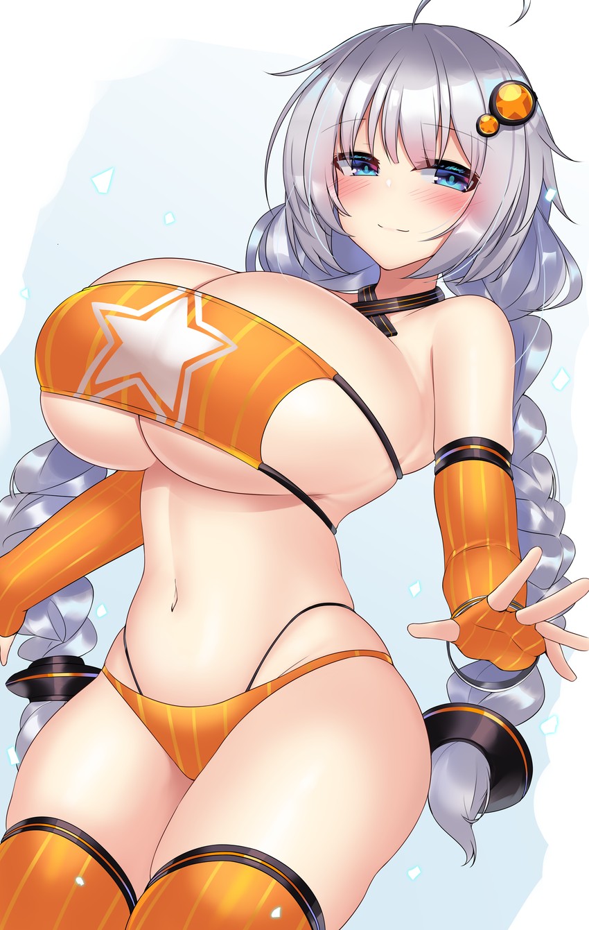 kizuna akari (vocaloid and 1 more) drawn by kutan
