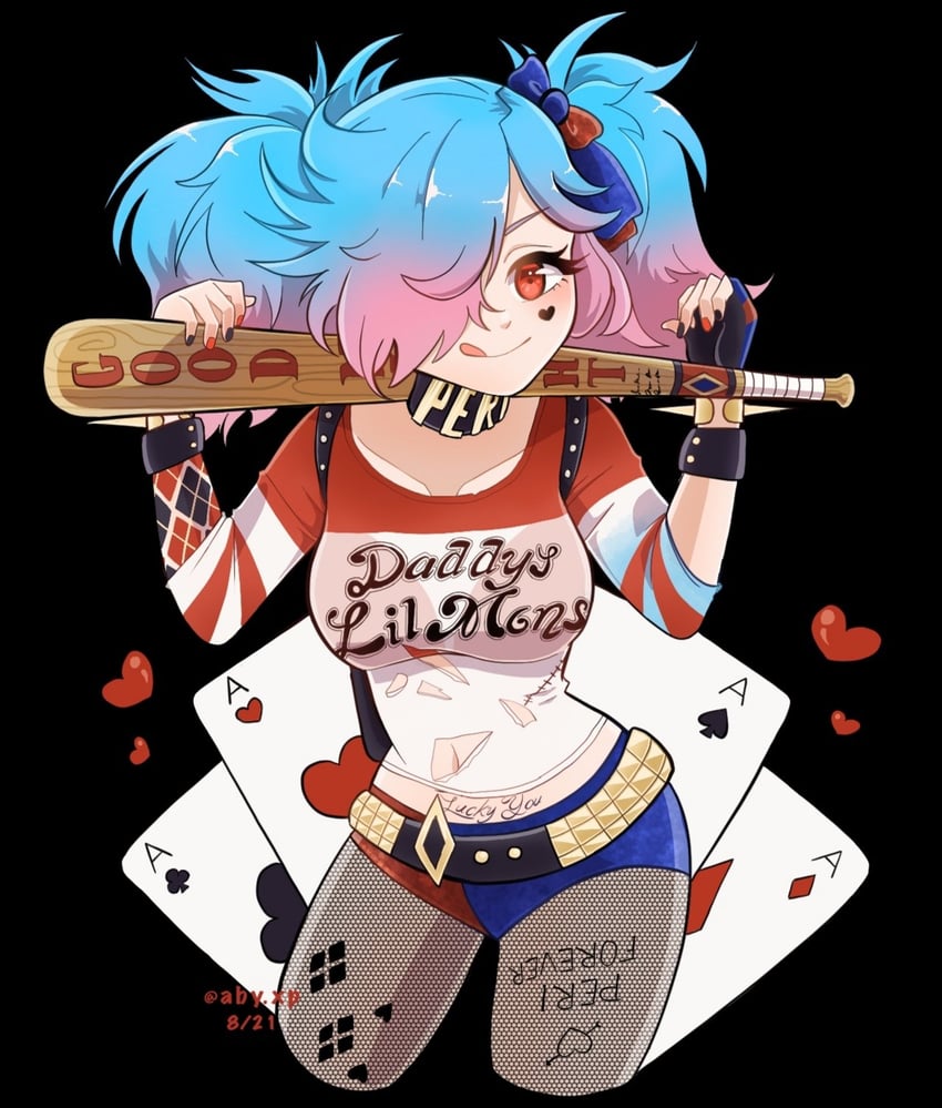 harley quinn and peri (fire emblem and 4 more) drawn by abyxp