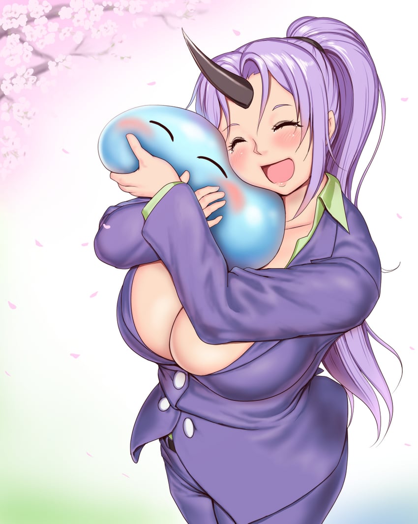 rimuru tempest and shion (tensei shitara slime datta ken) drawn by orizen