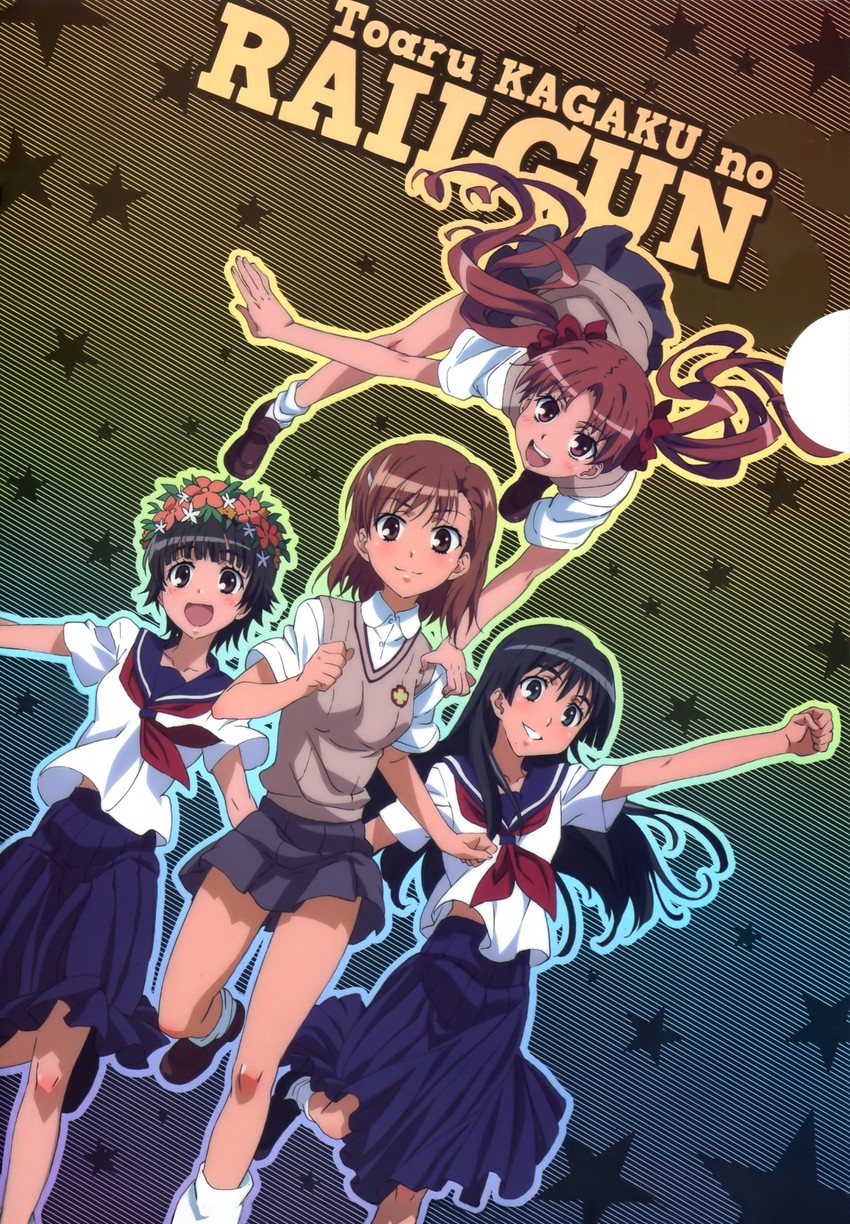 misaka mikoto, shirai kuroko, saten ruiko, and uiharu kazari (toaru majutsu no index and 1 more)