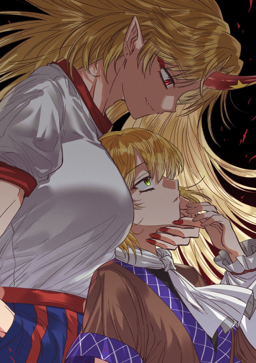 mizuhashi parsee and hoshiguma yuugi (touhou) drawn by grey_nagato