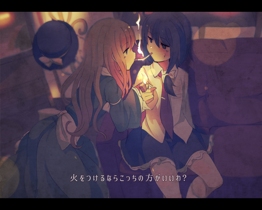 usami renko and maribel hearn (touhou) drawn by fuukadia_(narcolepsy)