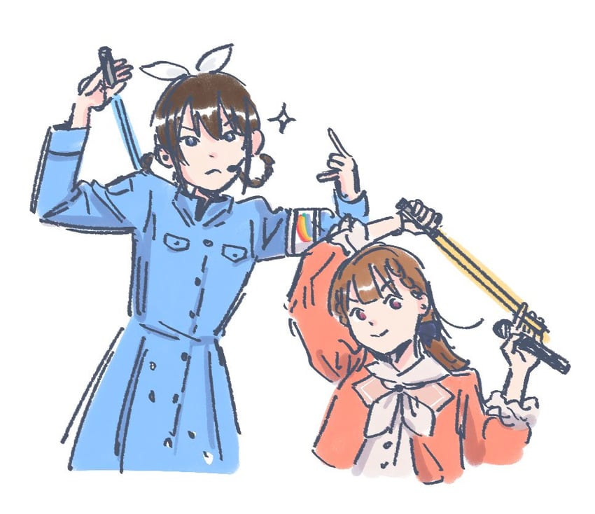 kachimachi kosuzu, osaka shizuku, hayama fuka, and maeda kaori (love live! and 3 more) drawn by mizoe