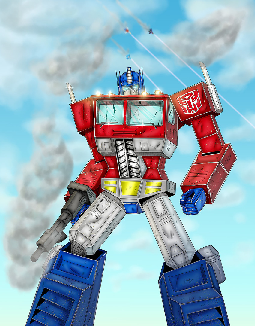 optimus prime, starscream, thundercracker, and skywarp (transformers and 1 more) drawn by kyuhri_miyazato