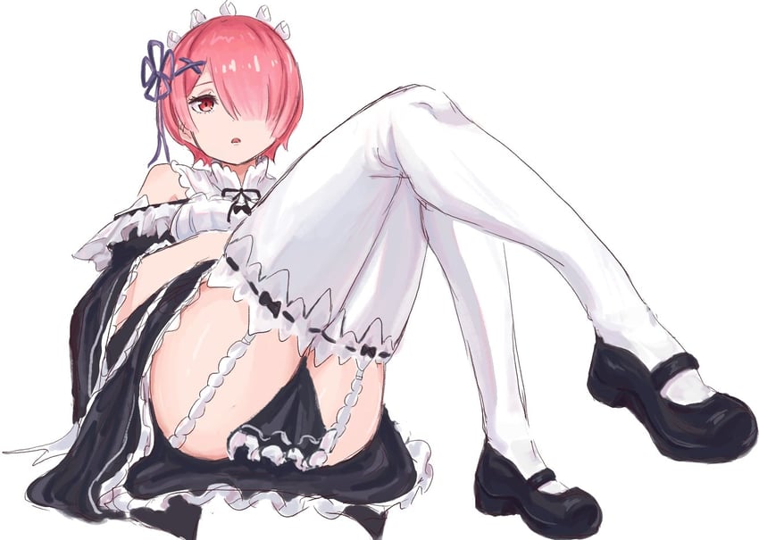 ram (re:zero kara hajimeru isekai seikatsu) drawn by oimo_imooi