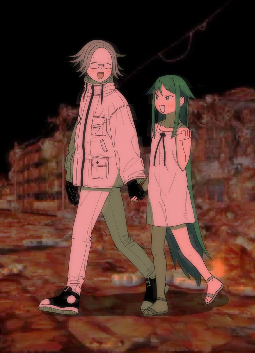 saya and aotsuki eito (the hundred line -last defense academy- and 1 more) drawn by superfj47