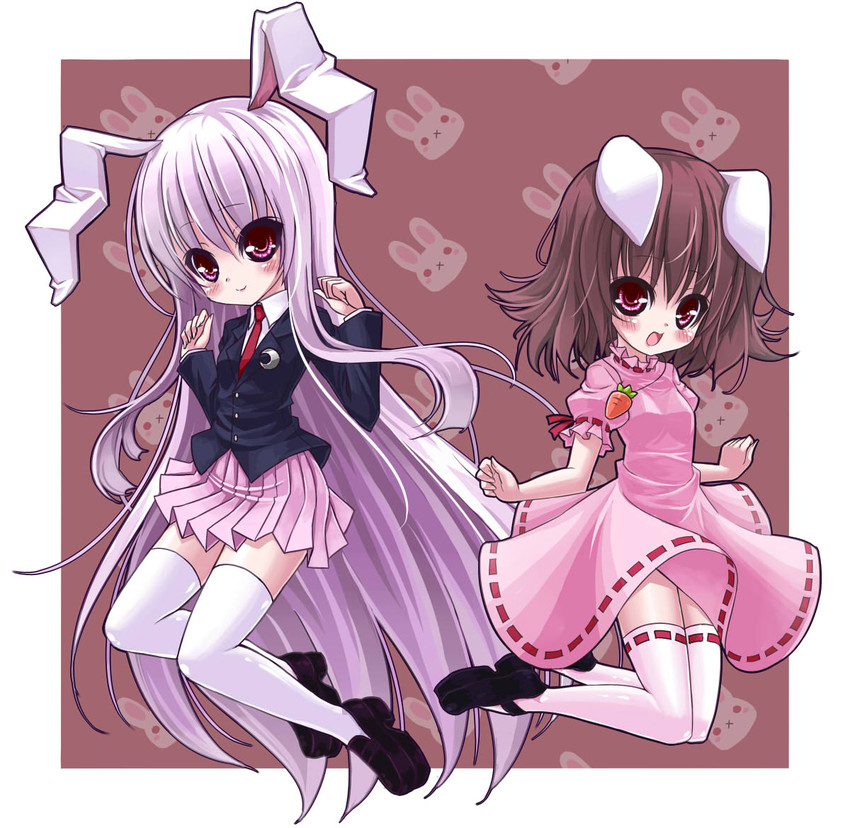 reisen udongein inaba and inaba tewi (touhou) drawn by chaaaaaa