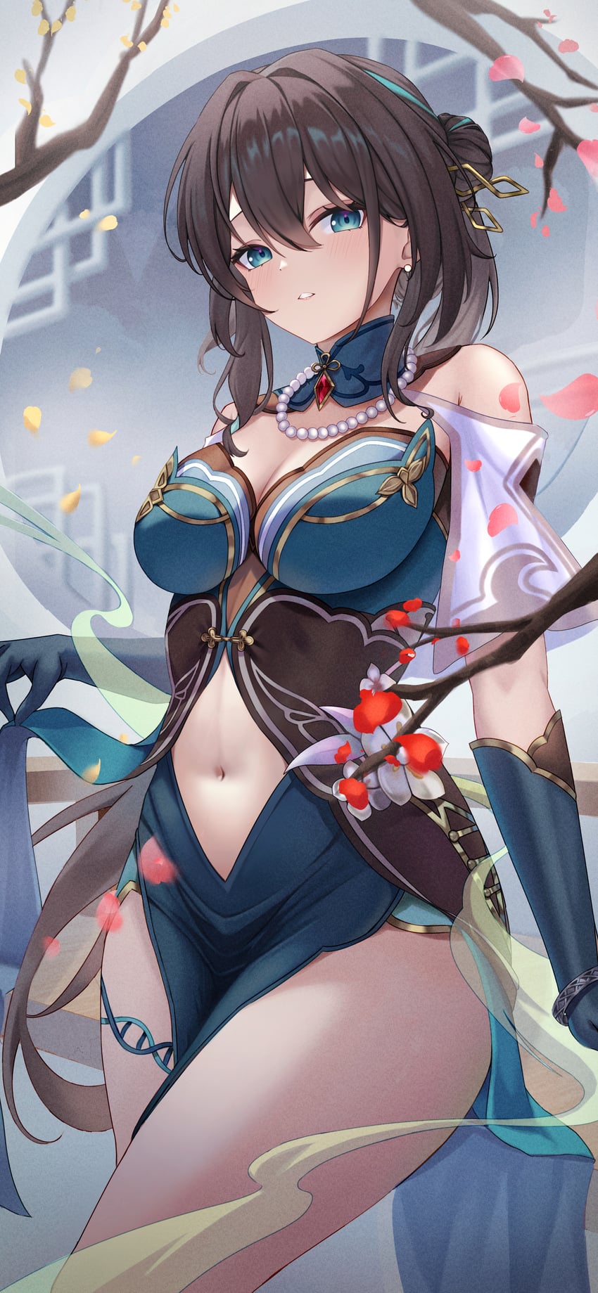 ruan mei (honkai and 1 more) drawn by xia_0328