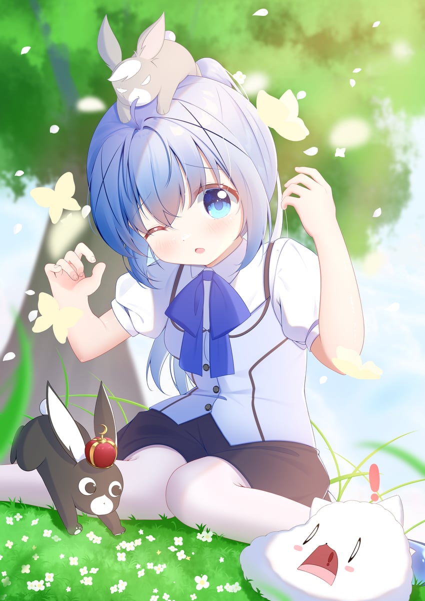 kafuu chino, tippy, anko, and wild geese (gochuumon wa usagi desu ka?) drawn by dian_zhi_sang