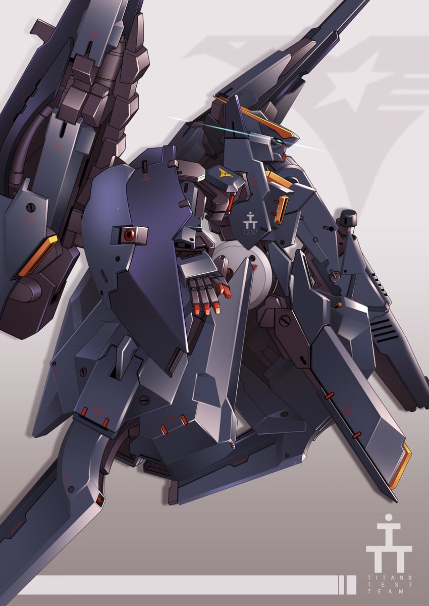 gundam tr-6 hazel ii (original and 2 more) drawn by ayato_mabu