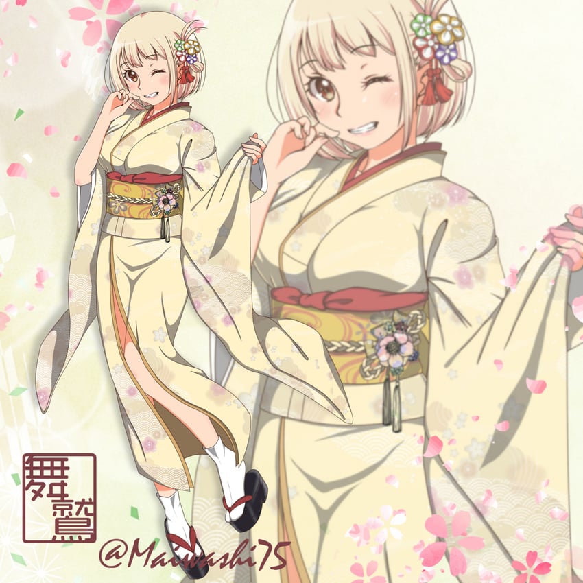nishikigi chisato (lycoris recoil) drawn by maiwashi0922