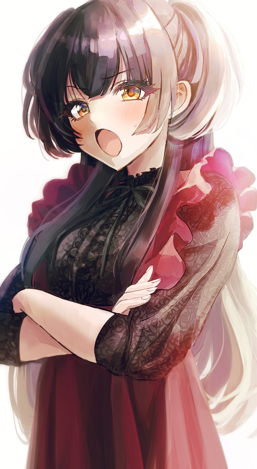 mayuzumi fuyuko (idolmaster and 1 more) drawn by paddy_field