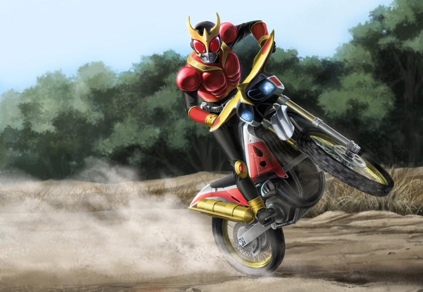 kamen rider kuuga (kamen rider and 1 more) drawn by kuchibiru_keisuke