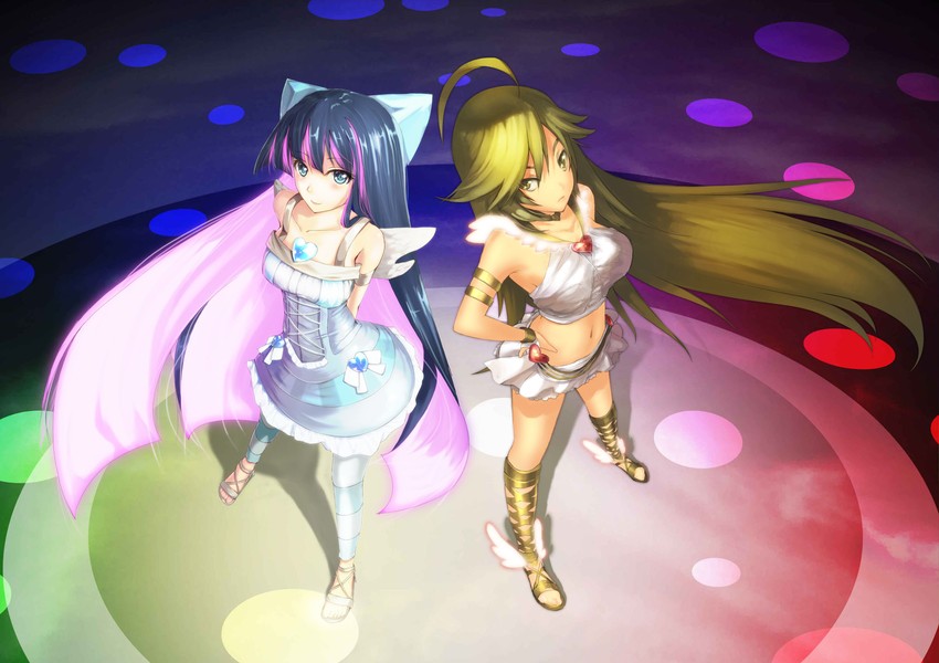stocking and panty (panty & stocking with garterbelt) drawn by blackegg and ritsuki