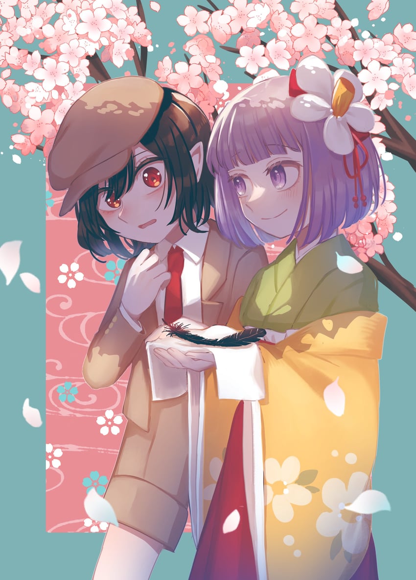 shameimaru aya and hieda no akyuu (touhou) drawn by toraneko_2