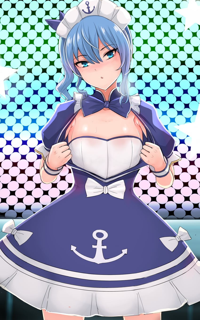hoshimachi suisei and minato aqua (hololive) drawn by nonoririn