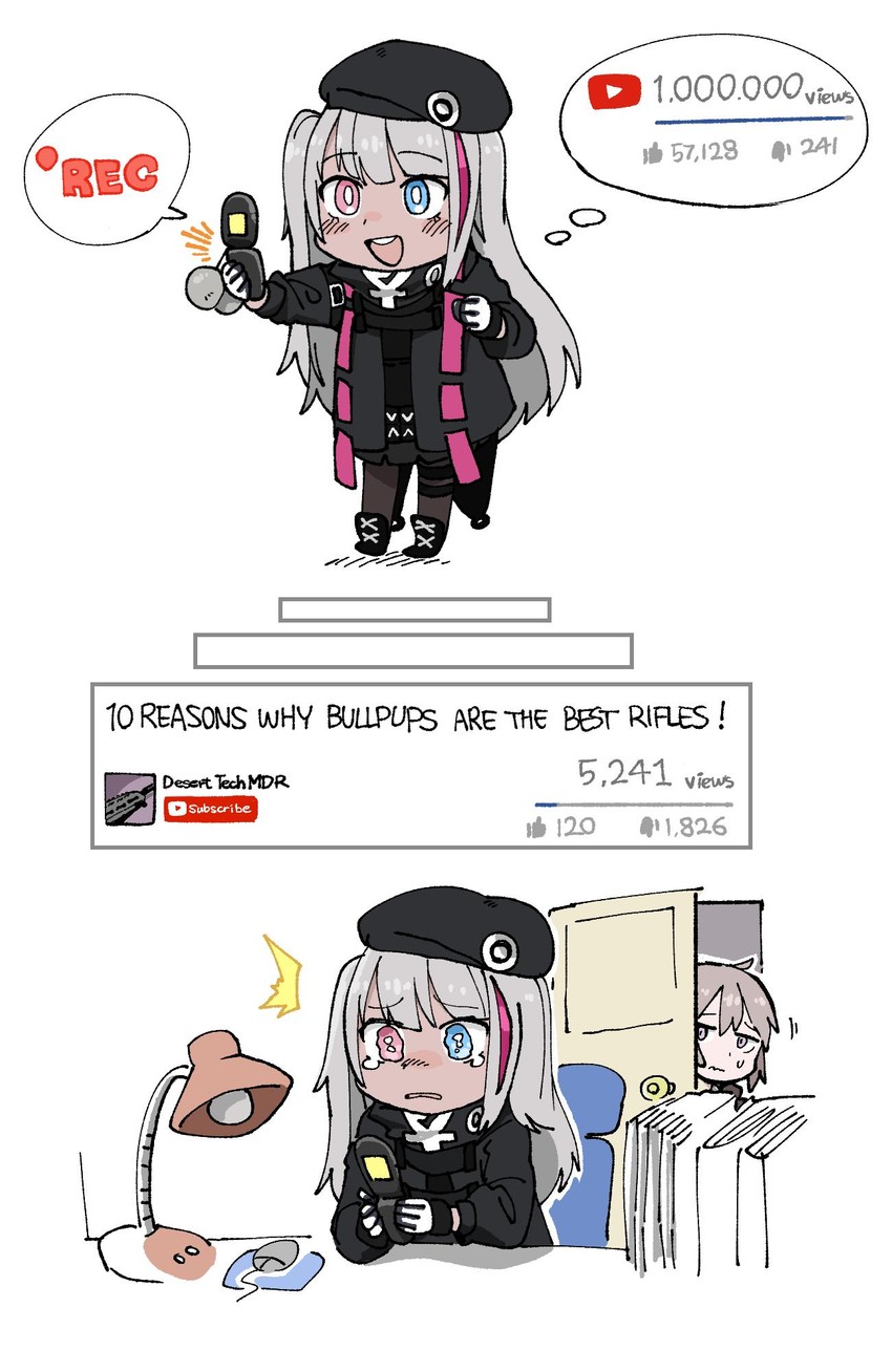 m200 and mdr (girls' frontline and 1 more) drawn by anyan_(jooho)