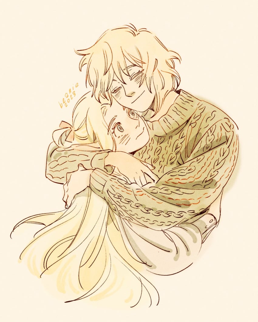 marcille donato and falin touden (dungeon meshi) drawn by beaniewinnie96