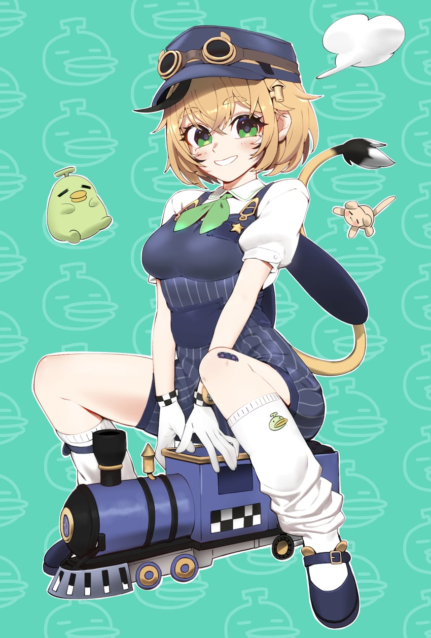 dooby, kippu, and bubbles (indie virtual youtuber) drawn by fasai_official
