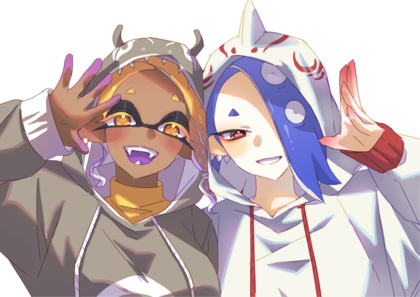 shiver, frye, and big man (splatoon and 1 more) drawn by hd_rock