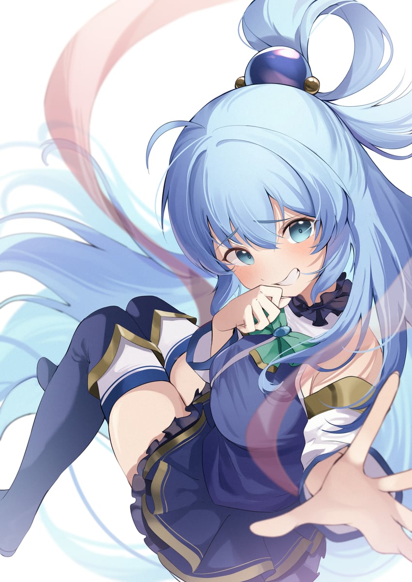aqua (kono subarashii sekai ni shukufuku wo!) drawn by eat_some_cookie