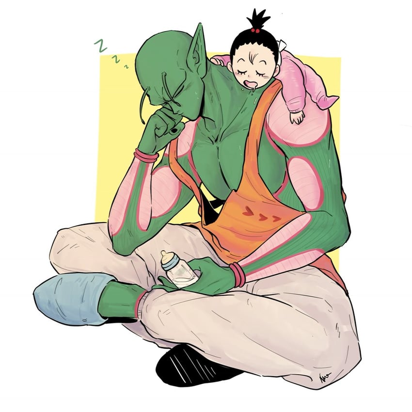 pan and piccolo (dragon ball and 1 more) drawn by vamos_mk