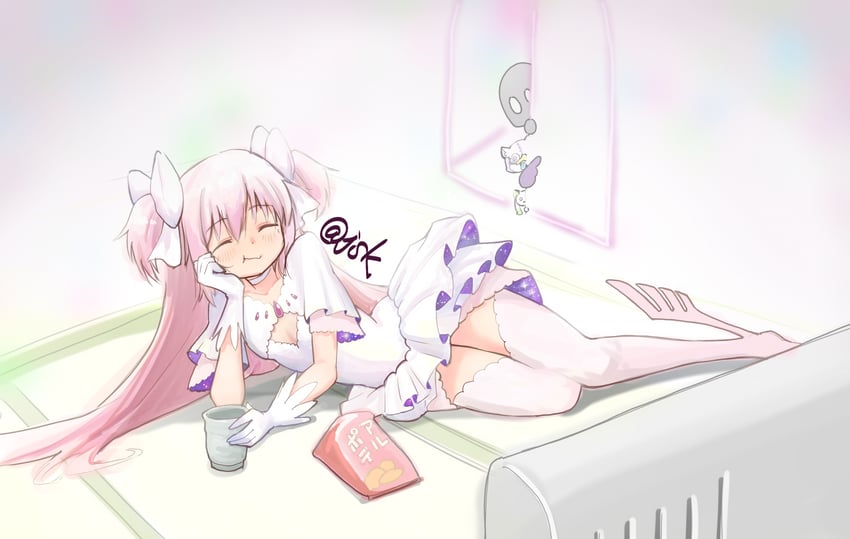 kaname madoka, ultimate madoka, a-q, namae, and nighthawk (mahou shoujo madoka magica and 1 more) drawn by juudo_ni_seiheki_kojireta_madoka_suki