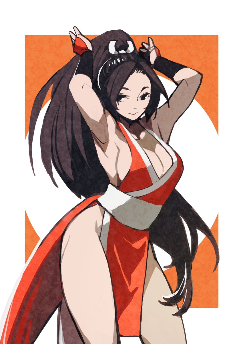 shiranui mai (the king of fighters and 1 more) drawn by e-kaki