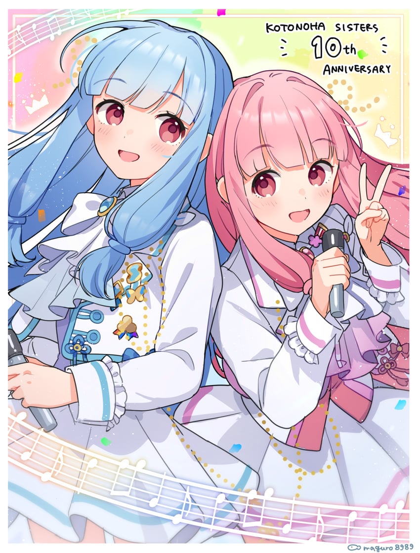 kotonoha akane and kotonoha aoi (voiceroid) drawn by binchou_maguro