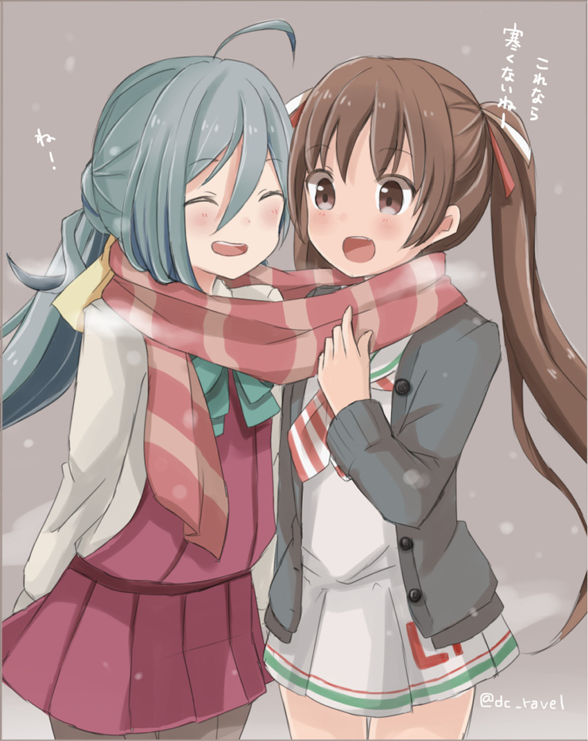 kiyoshimo and libeccio (kantai collection) drawn by riz_(ravel_dc)