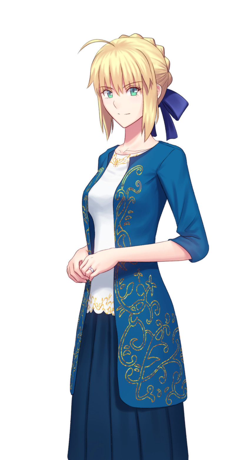 artoria pendragon and saber (fate and 1 more) drawn by fateline_alpha