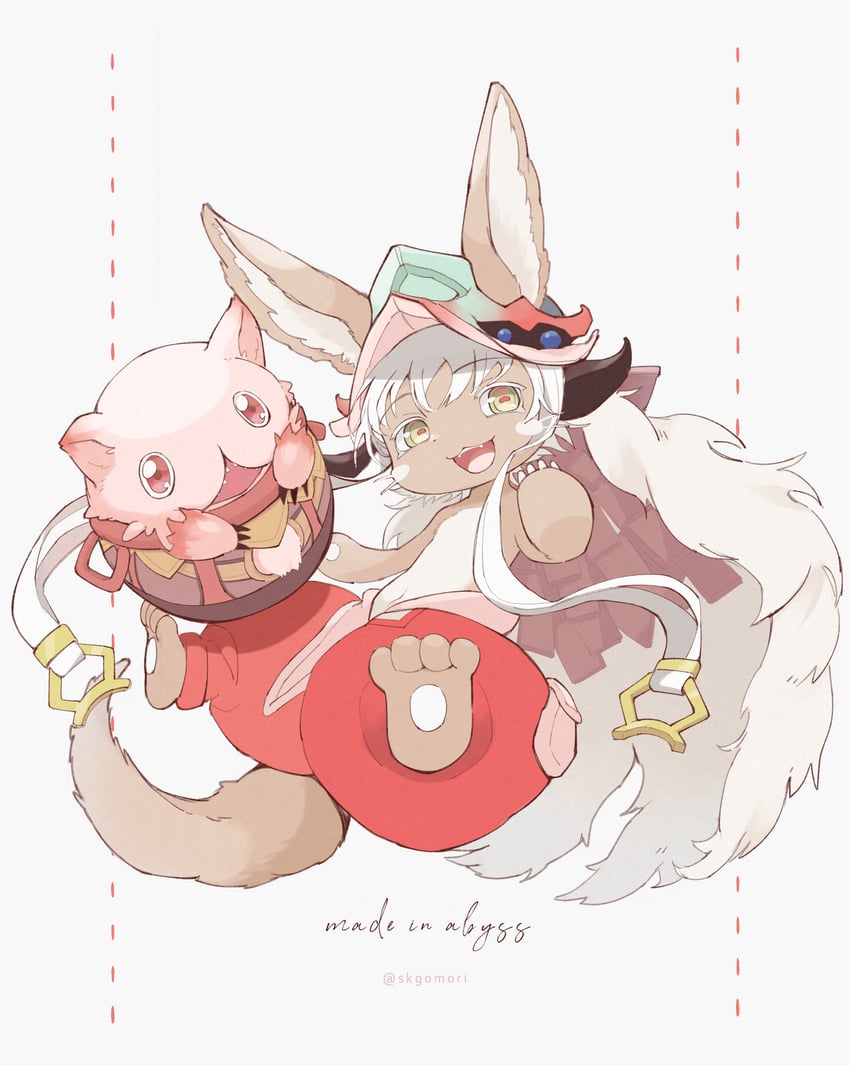 nanachi and mitty (made in abyss) drawn by negomori