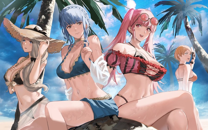 hilda valentine goneril, marianne von edmund, mercedes von martritz, and leonie pinelli (fire emblem and 2 more) drawn by j@ck