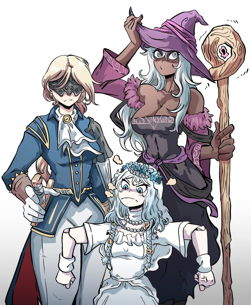 recluse, revenant, and duchess (elden ring and 1 more) drawn by diodibuja