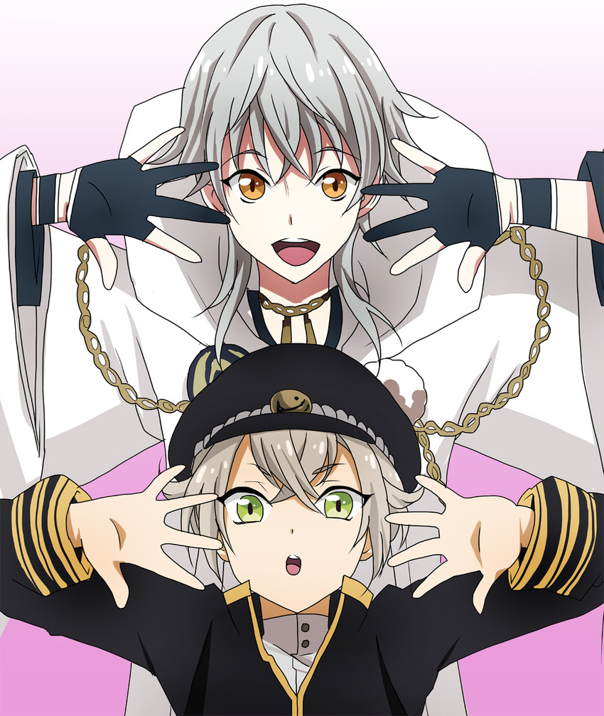 tsurumaru kuninaga and hotarumaru (touken ranbu) drawn by masako_(sabotage-mode)