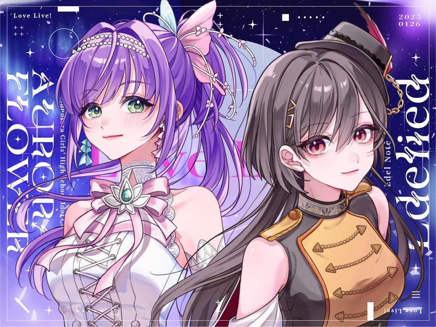 otomune kozue and katsuragi izumi (love live! and 1 more) drawn by nin_(niyuu_mo9)