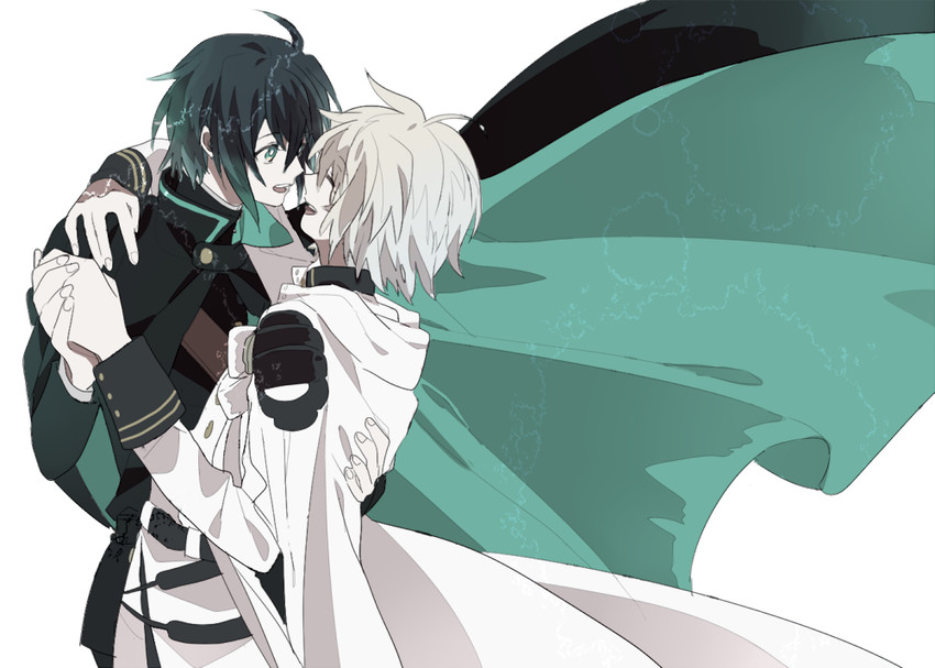 hyakuya yuuichirou and hyakuya mikaela (owari no seraph) drawn by camelot