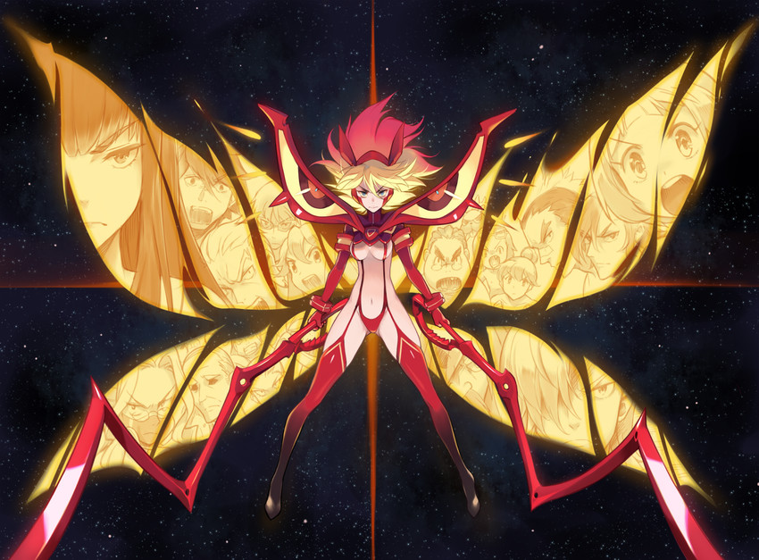 matoi ryuuko, senketsu, kiryuuin satsuki, mankanshoku mako, jakuzure nonon, and 14 more (kill la kill) drawn by 1000marie