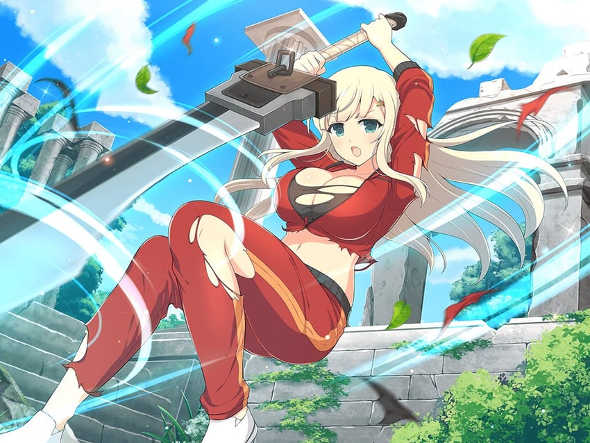 yomi (senran kagura and 2 more) drawn by yaegashi_nan