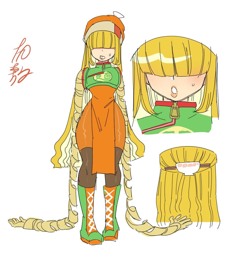 min min and long long man (arms) drawn by dancho_no_mori
