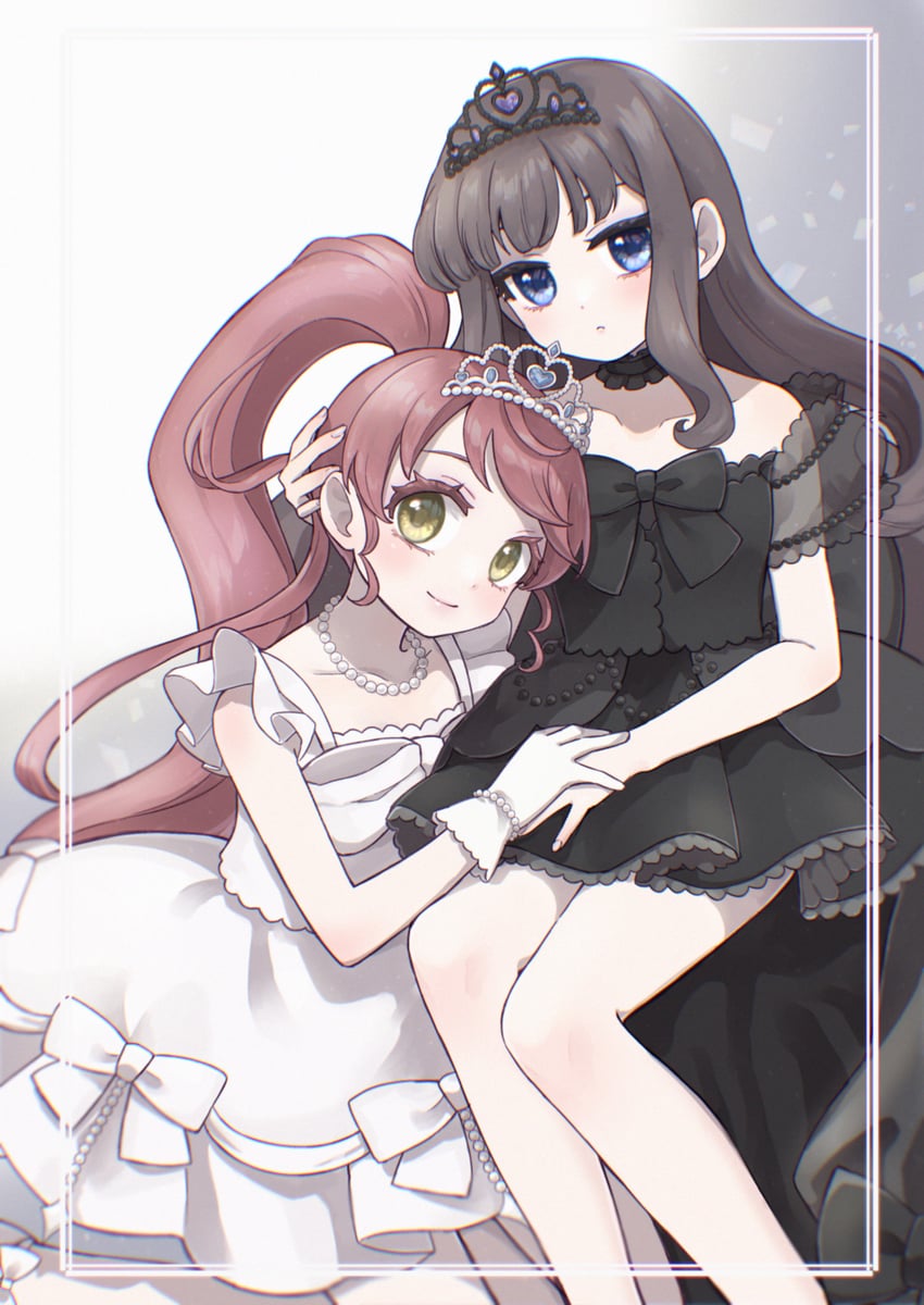 kurosu aroma and shiratama mikan (pretty series and 1 more) drawn by jinno_(jin_c_kkry)