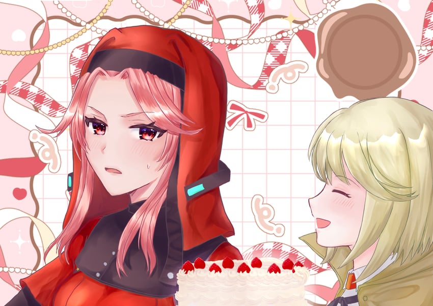 irene redmayne and maria de angelis (heaven burns red) drawn by sakura_illu
