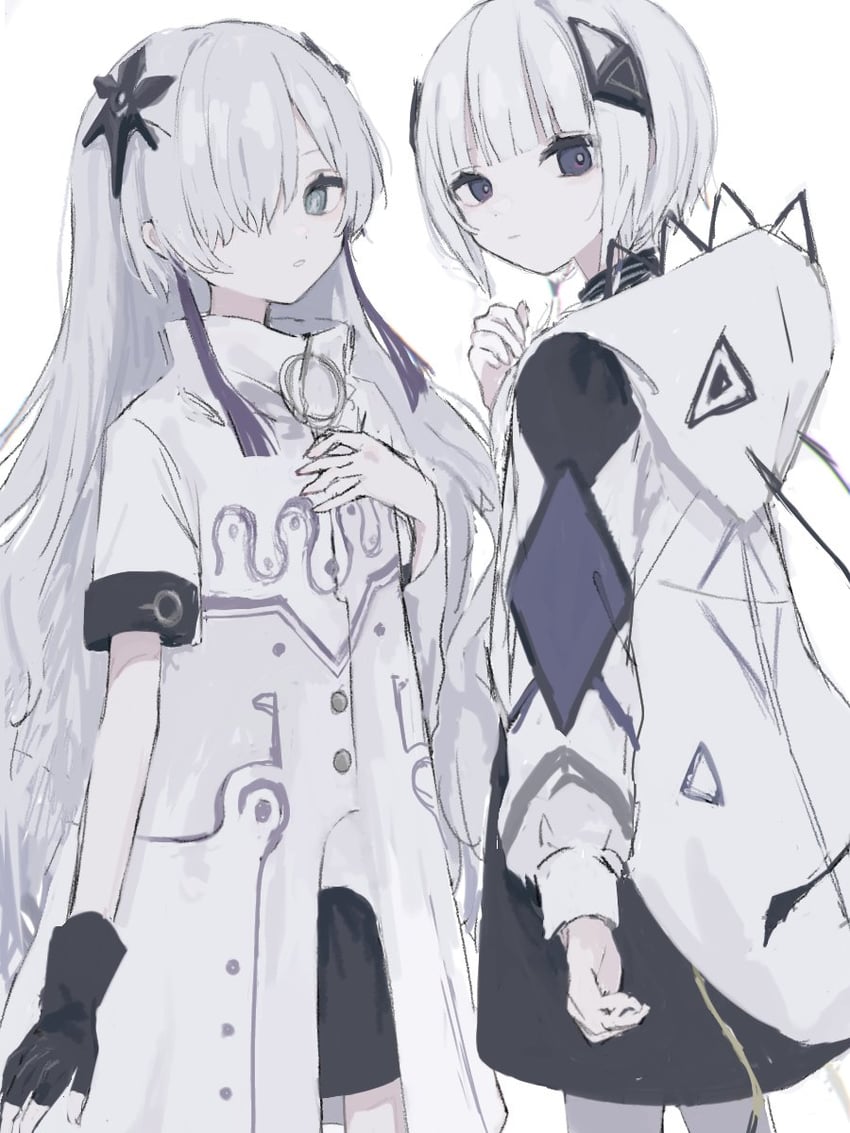 kafu and sekai (kamitsubaki studio and 1 more) drawn by toyau_(toa_rui)